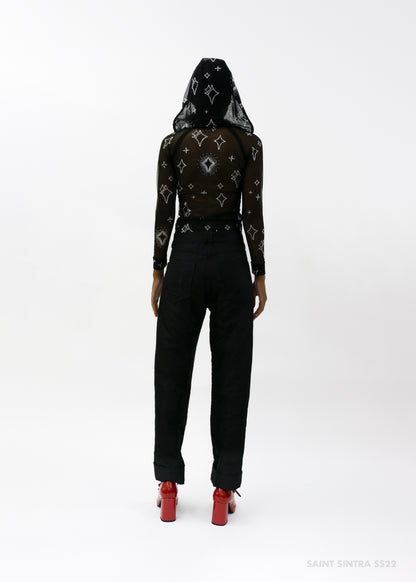 Bow Jacquard Jean